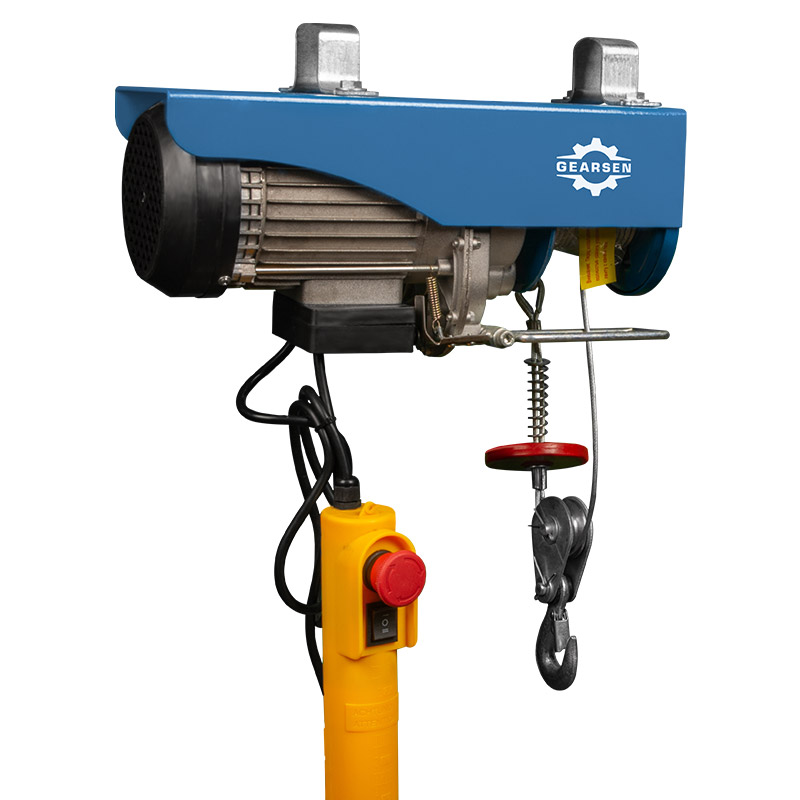 Мини электрическая таль стационарная GEARSEN PA 220В, 125/250кг, 12/6м - 2