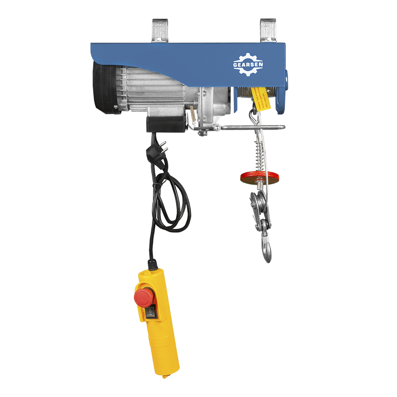 Мини электрическая таль стационарная GEARSEN PA 220В, 125/250кг, 12/6м - 1